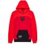 Fox Fracture Paneled kapucnis pulóver red