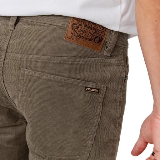 Volcom Solver 5 Pocket Cord nadrág brindle