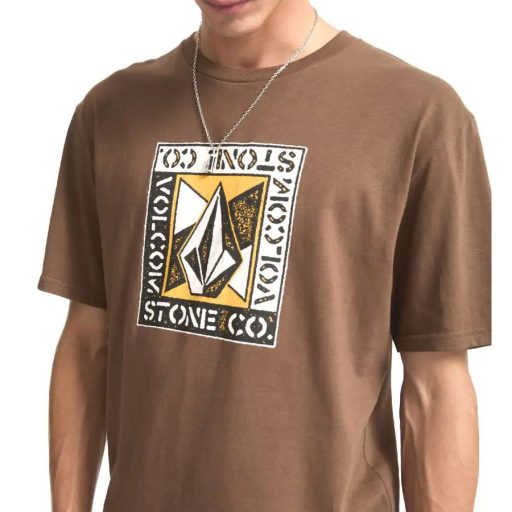 Volcom Angle Iron póló brown stone