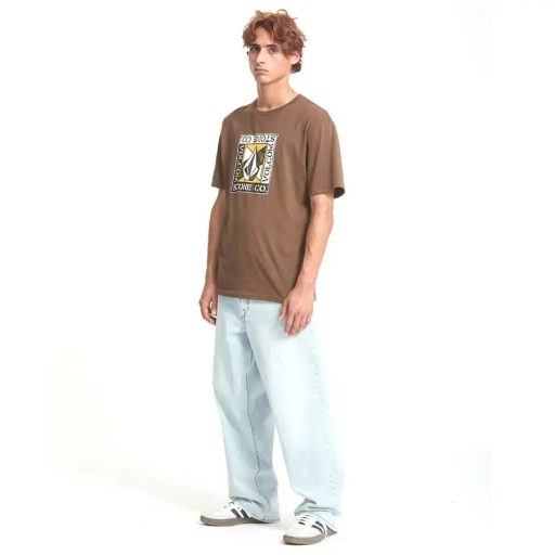 Volcom Angle Iron póló brown stone
