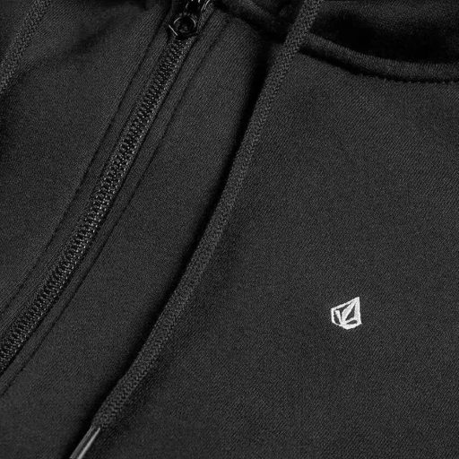 Volcom Single Stone Zip Fleece kapucnis pulóver black