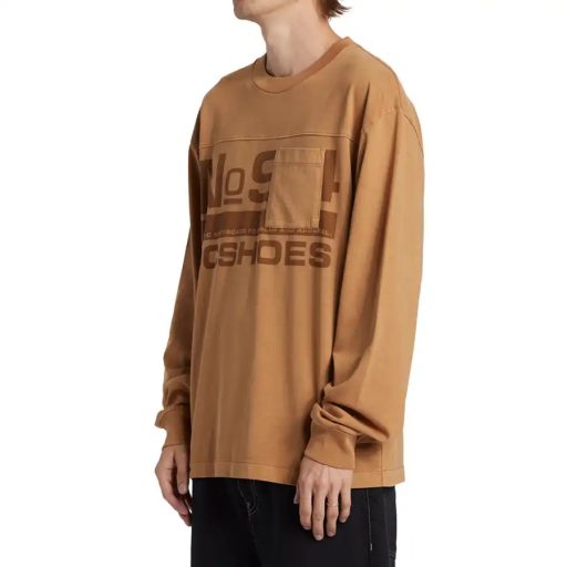 Dc No 94 Worker Ls Pocket póló chipmunk enzyme wash