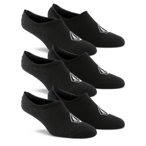 Volcom Stone 3 Pack No Show zokni black
