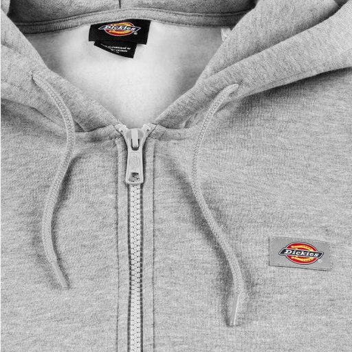 Dickies Oakport Zip pulóver heather grey