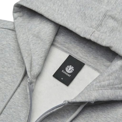 Element Icon Embroidery zip pulóver grey heather