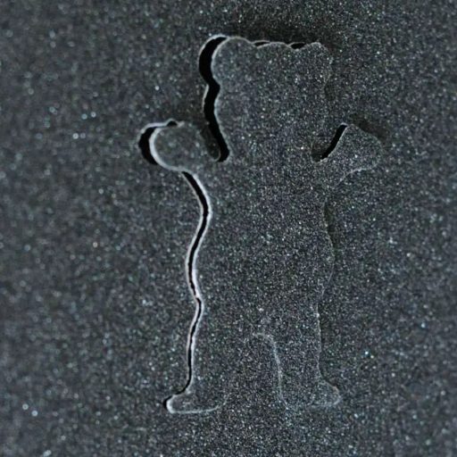 Grizzly Cutout griptape goofy foot black