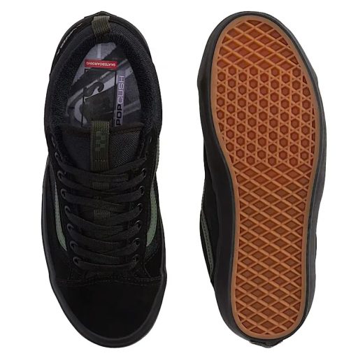 Vans Skate Old Skool 36+ cipő Atiba black dark green