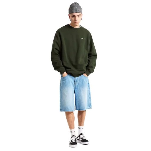 Vans Left Chest II Loose pulóver dried kelp