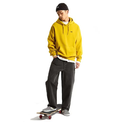 Vans Left Chest II Loose kapucnis pulóver heritage mustard
