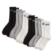 Vans Classic Crew 6 pár zokni white black heather grey