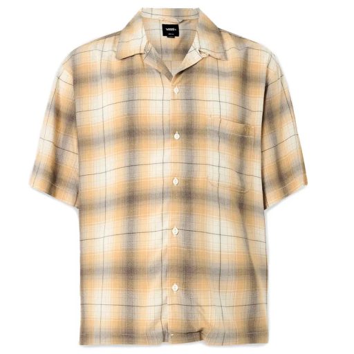Vans Plaid Camp SS Woven ing sesame egret