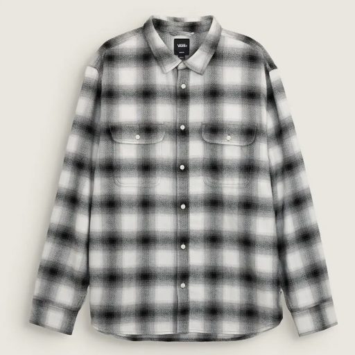 Vans Lawson Plaid Flannel ing marshmallow black