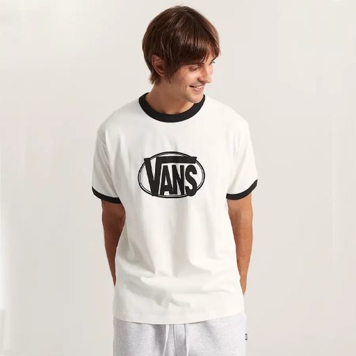Vans Center Chest Ringer póló marshmallow