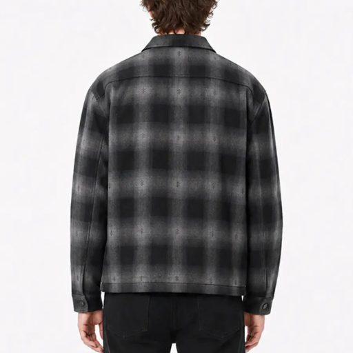 Vans Larkspur Zip Plaid Flannel ing black