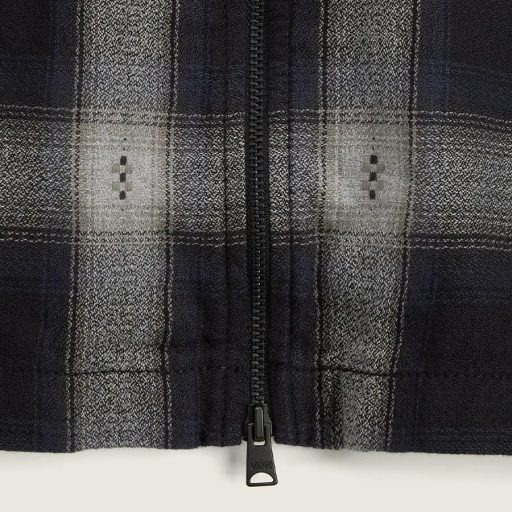 Vans Larkspur Zip Plaid Flannel ing black
