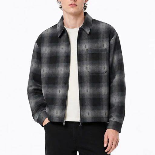 Vans Larkspur Zip Plaid Flannel ing black