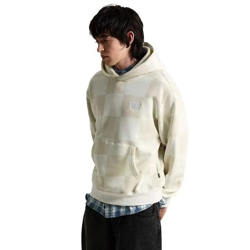 Vans Tonal Check Stretch Logo pulóver marshmallow