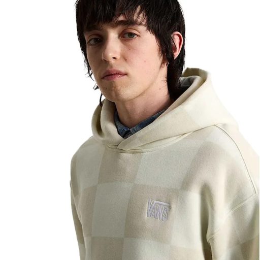 Vans Tonal Check Stretch Logo pulóver marshmallow