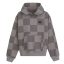 Vans Tonal Check Stretch Logo pulóver pewter