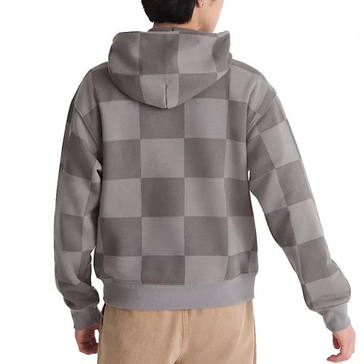 Vans Tonal Check Stretch Logo pulóver pewter