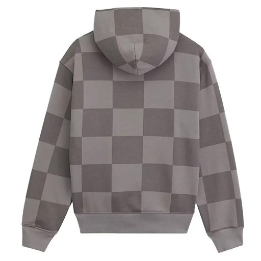 Vans Tonal Check Stretch Logo pulóver pewter