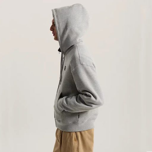 Vans Stretch Logo full zip pulóver cement heather