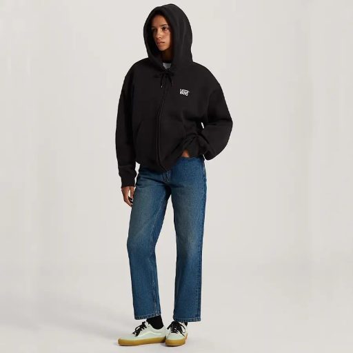 Vans Stretch Logo full zip pulóver black white