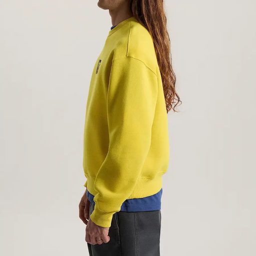 Vans Stretch Logo Crew pulóver dusty gold