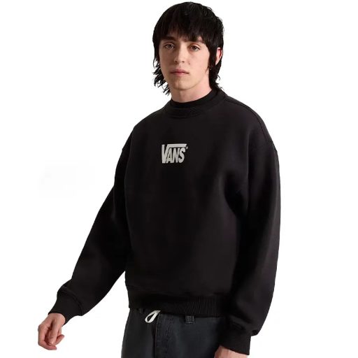 Vans Stretch Logo Crew pulóver black white