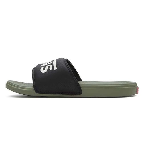 Vans La Costa Slide On papucs black olivine