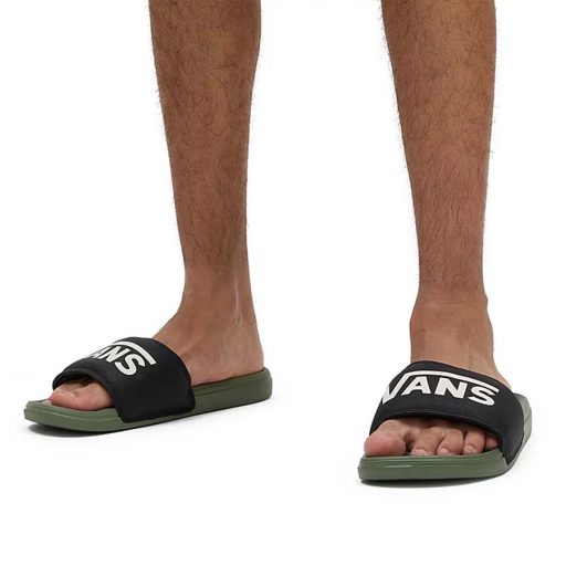 Vans La Costa Slide On papucs black olivine