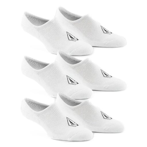 Volcom Stone 3 Pack No Show zokni white